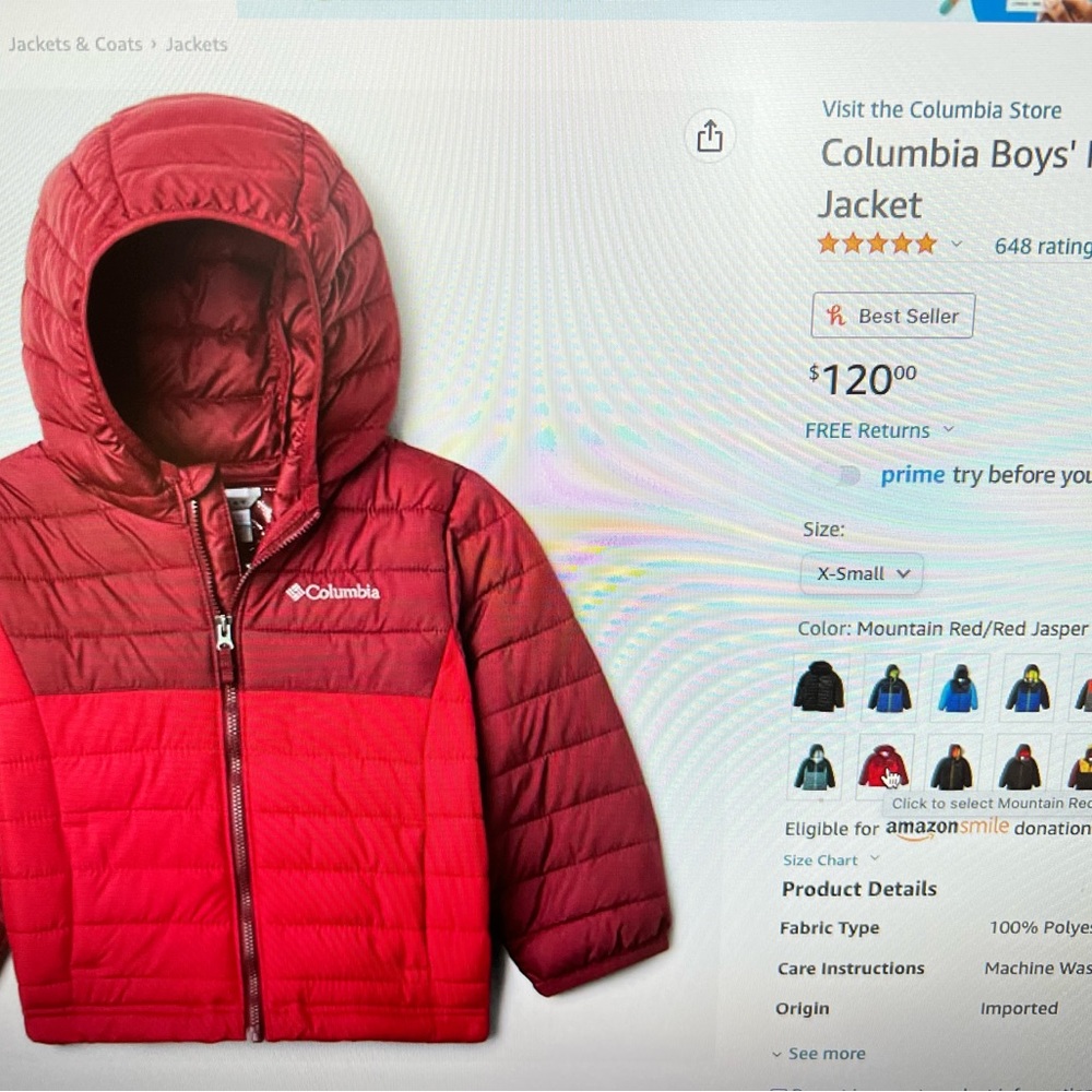 Columbia Boys Winter Coat